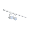 Zestaw oświetleniowy 2x żarówka/2x holder /szyna - biały