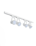 Zestaw oświetleniowy 4x żarówka/4x holder /szyna - biały