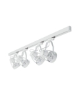 Zestaw oświetleniowy 4x żarówka/4x holder /szyna - biały
