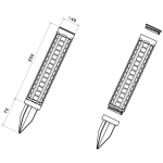 Moduł główny - 4cm - wymiary