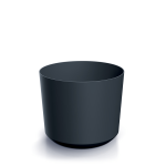 Okrągła osłonka Tubo - 14,8 cm - czarna
