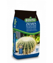 Kaktusy i sukulenty - gotowe podłoże Biovita 5l 